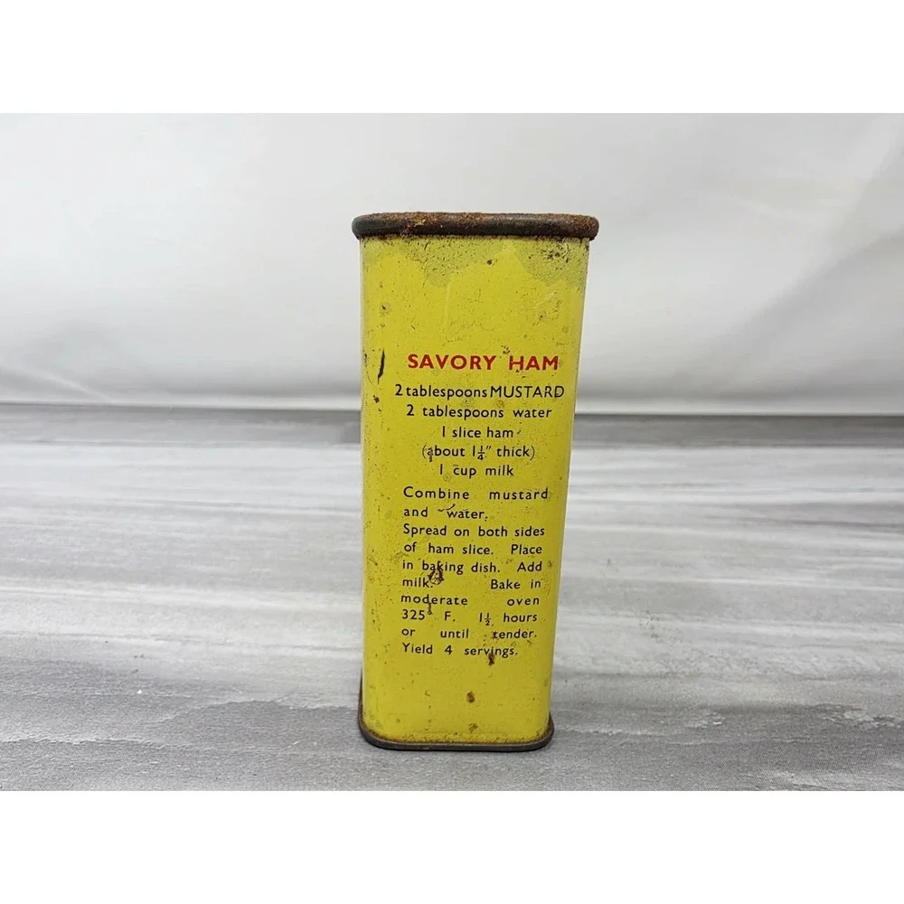 Vintage Advertising Metal‎ Kitchen Spice Tin /   Colman's  Mustard